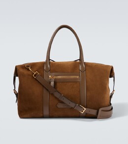 Дорожная сумка из замши с кожаными деталями Buckley Tom Ford, Walnut p01042724 | walnut