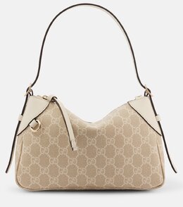 GG Emblem Маленькая сумка через плечо Gucci, Beige M.Wh/Dus.W/Vrv p00995851 | beige m.wh/dus.w/vrv