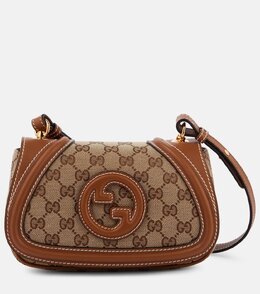 Blondie GG мини-сумка через плечо из ткани Gucci, Beige Ebony/Sundial p00995773 | beige ebony/sundial