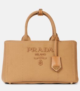 Средняя холщовая сумка Jardinière Prada, Tobacco C p01057575 | tobacco c