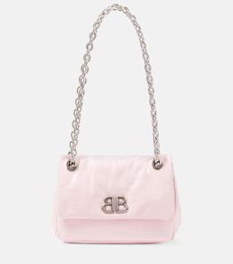 Монокожаная мини-сумка через плечо Monaco Balenciaga, Petal Pink p00973303 | petal pink