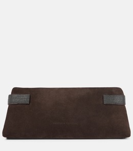 Клатч из замши Monili Brunello Cucinelli, Corvino p01037909 | corvino