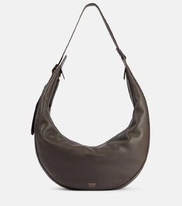 Кожаная сумка через плечо Augustina Khaite, темно-коричневый p00994021 | dark brown