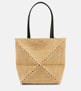 Сумка-тоут из рафии Paula's Ibiza Puzzle Fold Loewe, Natural p00944325 | natural