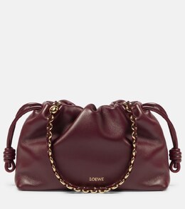 Кожаная наплечная сумка Flamenco Loewe, Dark Burgundy p00930126 | dark burgundy