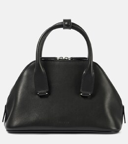 Мини-сумка-тоут Devon из кожи The Row, Black Pld p00947466 | black pld