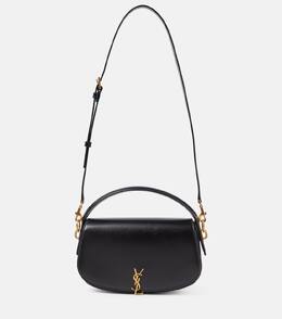 Кожаная наплечная сумка Voltaire Saint Laurent, нуар p00918222 | noir