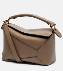 Пазл Маленькая кожаная сумка-тоут Loewe, серо-коричневый p01065711 | taupe