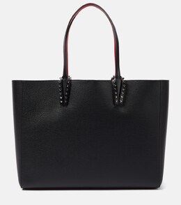 Кабата большая кожаная сумка-тоут Christian Louboutin, Black/Gun Metal p00992349 | black/gun metal
