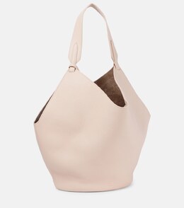Средняя кожаная сумка-тоут Lotus Khaite, Dark Ivory p00949683 | dark ivory