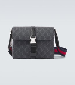 GG Mini кожаная поясная сумка Gucci, Black/Blk/Brb/Blk p00992270 | black/blk/brb/blk