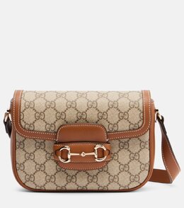 Сумка через плечо Horsebit 1955 Small Gucci, B.Ebony/Sundial p01054642 | b.ebony/sundial