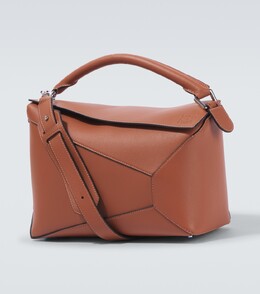 Пазл Маленькая кожаная сумка через плечо Loewe, желто-коричневый p01006557 | tan