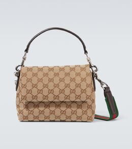 GG Canvas Маленькая сумка через плечо Gucci, Be.Ebony/Cocoa/Vrv p01005774 | be.ebony/cocoa/vrv
