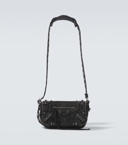 Le Cagole XS джинсовая сумка через плечо Balenciaga, Charcoal Black p00906327 | charcoal black