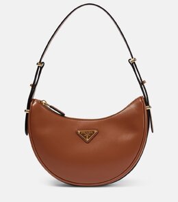 Кожаная наплечная сумка Arqué Prada, Cognac p00819434 | cognac
