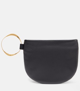 Кожаный клатч Geo The Row, Black Ang p01015764 | black ang