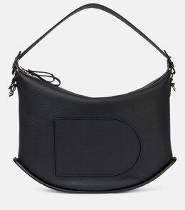 Кожаная наплечная сумка Pin Swing XL Delvaux, черный p01063866 | black