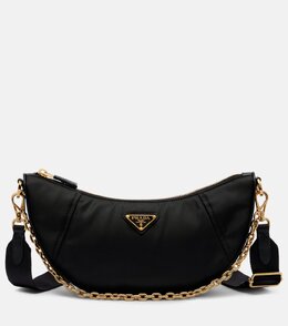 Полумесяц Re-Nylon наплечная сумка Prada, черный p01079975 | black