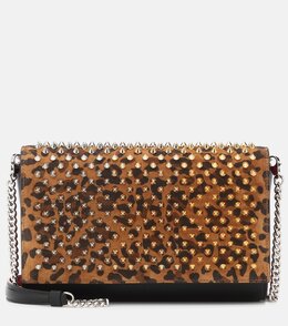 Сумка через плечо Paloma с декоративными элементами Christian Louboutin, Caramel/Black/Mix Metal p00403857 | caramel/black/mix metal