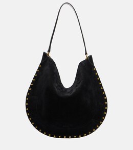 Oskan Soft Medium сумка через плечо из мягкой замши Isabel Marant, черный p01038658 | black