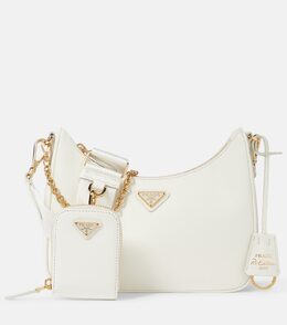 Редакция 2005 Маленькая кожаная сумка через плечо Prada, Bianco 0 1 p00630162 | bianco 0 1