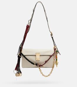 Мягкий звук Маленькая кожаная сумка через плечо Prada, белый p01083890 | white