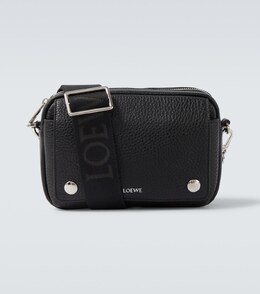 Маленькая кожаная сумка через плечо Pebble Loewe, черный p01063356 | black