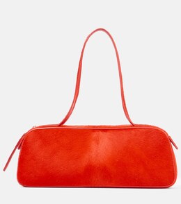Сумка через плечо Simona Small из телячьей шерсти Khaite, Persimmon p01052979 | persimmon