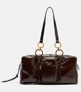 Средняя кожаная сумка через плечо Dangle Medium Prada, Moron p01016733 | moron