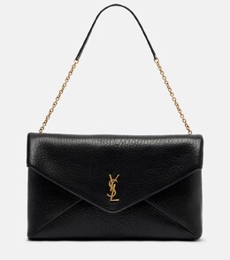 Кожаная плечевая сумка Cassandre XXL Saint Laurent, нуар p01070042 | noir