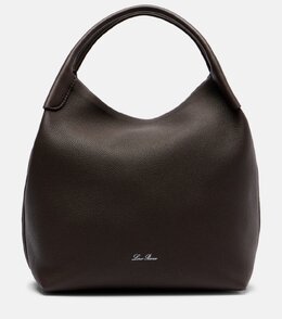 Большая кожаная сумка-ведро Bale Loro Piana, Dark Chocolate Locor p01075756 | dark chocolate locor