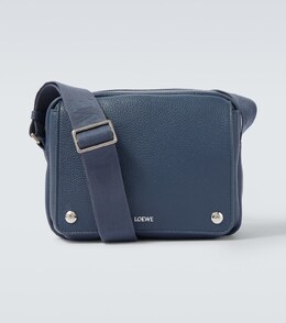 Средняя кожаная сумка-мессенджер Pebble Medium Loewe, Indigo Dye p01063355 | indigo dye