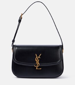 Солферино Маленькая кожаная сумка через плечо Saint Laurent, черный p01040415 | nero