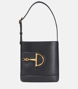 73 Мини кожаная сумка-ведро Gucci, черный p01039849 | black