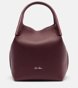 Сумка-ведро Bale Small из кожи Loro Piana, Azuki Beans/Sun Gold p01076019 | azuki beans/sun gold