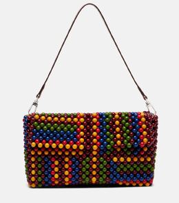 Тимми Маленькая сумка через плечо с бусинами Staud, Jungle Stripe p01042575 | jungle stripe