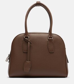 Индийская кожаная сумка-тоут малая 10 The Row, Dark Olive Ans p01049011 | dark olive ans