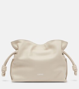 Фламенко миниатюрный кожаный клатч Loewe, Sea Salt p01087721 | sea salt
