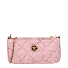 Versace Pink Fabric Crossbody Bag ve15247687581961bt