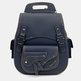 Christian Dior Navy Blue Leather Gallop Backpack 1195474