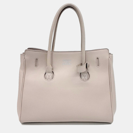 1195520 Balenciaga Beige Leather Tote and Shoulder Bag