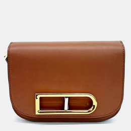 Delvaux Brown Leather Ringo Small Bag - Model 1195338
