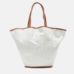 Goyard Belharra Tote Bag White 1194680 - Spacious Canvas & Leather Trim