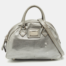 Dolce & Gabbana Miss Biz Satchel - Metallic Grey Leather 1193056