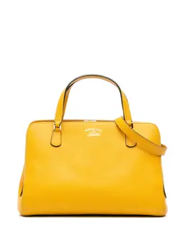Gucci Swing Top Handle Satchel Calfskin Yellow 31674491