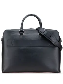 Louis Vuitton 2016 Epi Brooks Business Bag, Body: Rolled Leather, Handles & Strap: Flat Leather - Serial Number RI3186