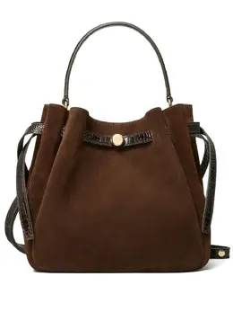Tory Burch Suede Bucket Bag 31582098 Brown
