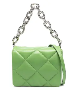 Stand Studio Hestia Quilted Shoulder Bag - Grass Green Lambskin (Article 20140992)