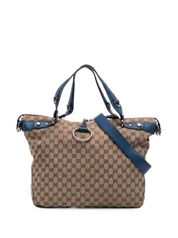 Gucci Large GG Canvas Icon Bit Satchel 31661197